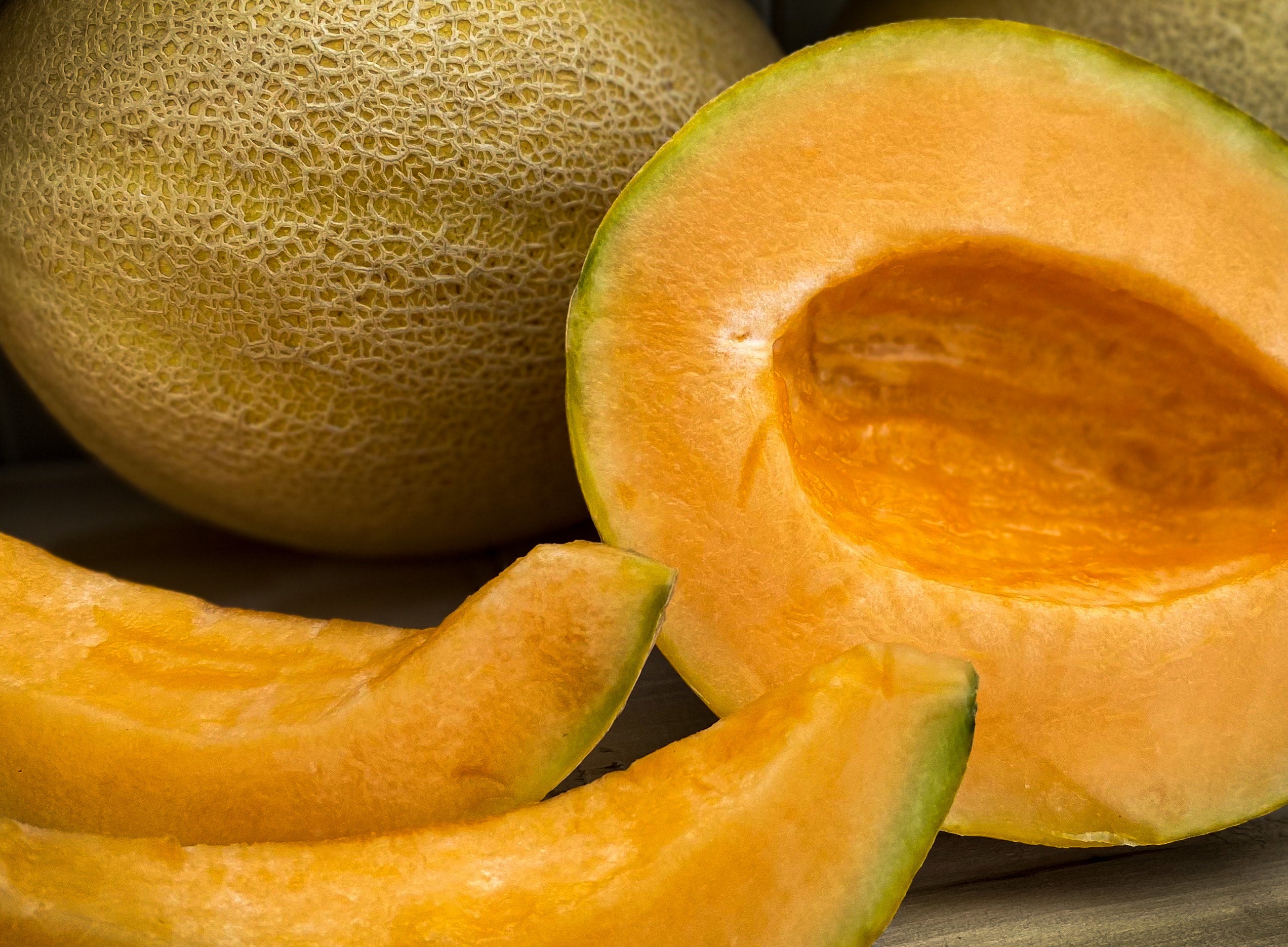 Our own cantaloupe harvest lane farm market